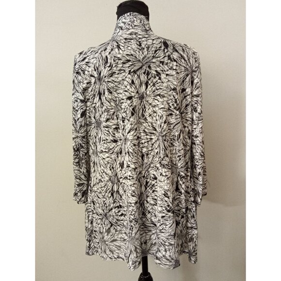 SAG Harbor Black White Faux Layered Blouse & Tank Size Small - Picture 3 of 7